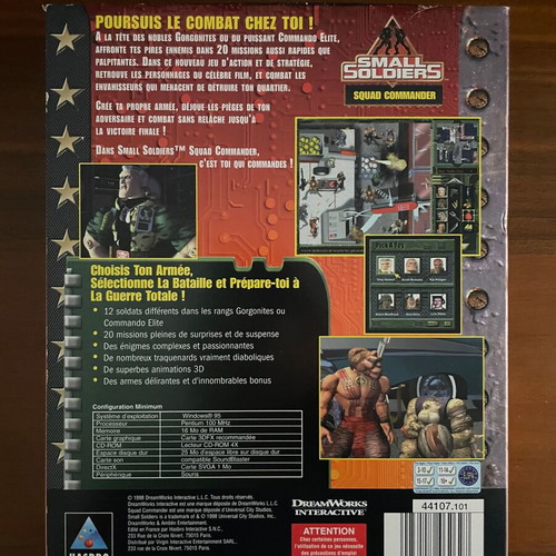 Small Soldiers Squad Commander Big Box PC like new, complete