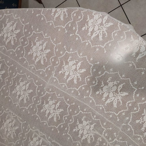 Knitted tablecloth handmade, width 160cm length 180cm, new
