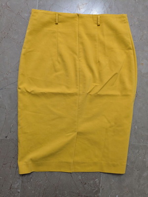 Passager Athens mustard pencil skirt size M like new, cotton blend