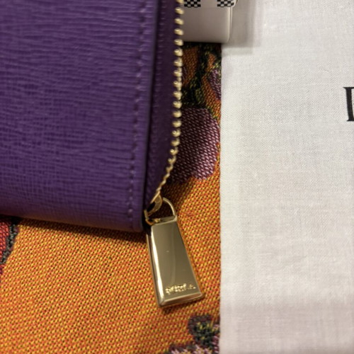 Furla leather wallet, purple