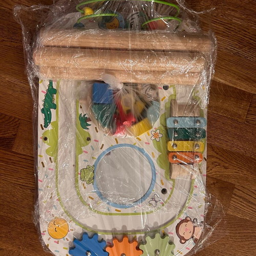 Wooden activity table used