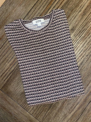 COS long sleeve shirt size S brown like new