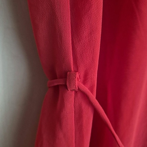 Naf Naf red dress with lace like new, size 38