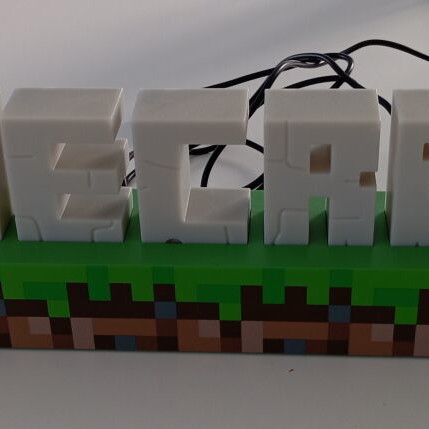 Minecraft lamp like new, dimensions 41x9
