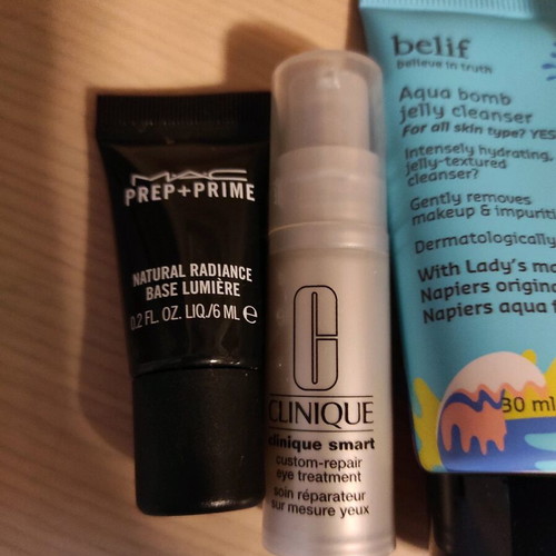 Cosmetic samples new, pack of 6 from Laneige, Pixi, Mac, Clinique