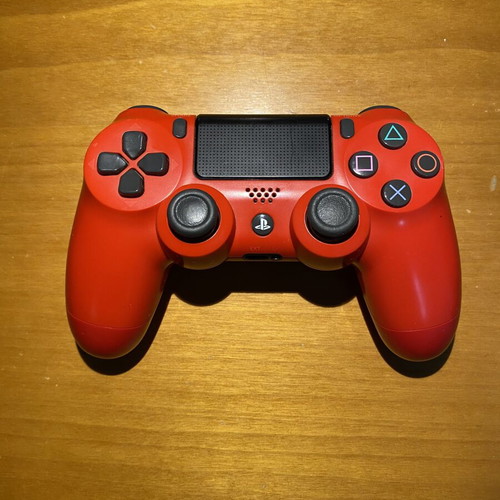 Authentic red PS4 controller