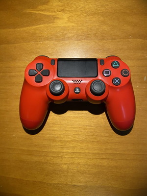 Authentic red PS4 controller