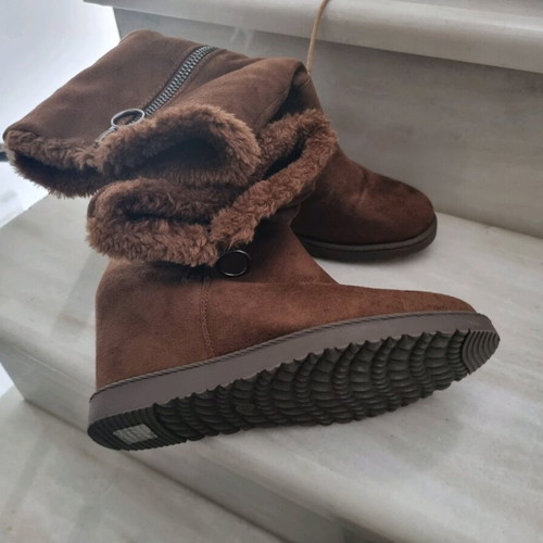 Boots lined used, size 39, worn lightly