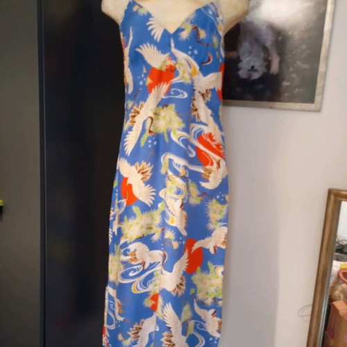 Superdry dress used, size 40, blue viscose