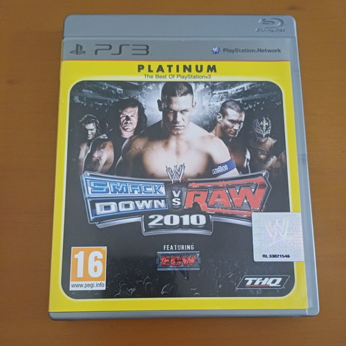 WWE SmackDown vs. Raw 2010 Platinum PS3 game like new, complete with manual