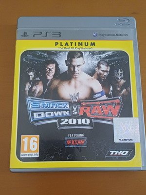 WWE SmackDown vs. Raw 2010 Platinum PS3 παιχνίδι σαν καινούργιο, πλήρες με manual