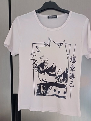 Bakugo blouse used, size XS, black and white