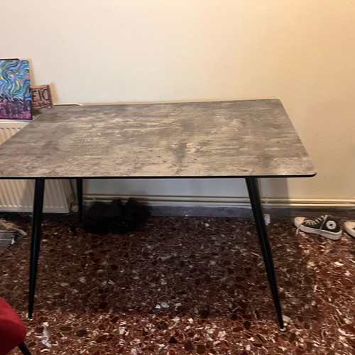 Table gray used 1.20 x 0.50 m from Praktiker