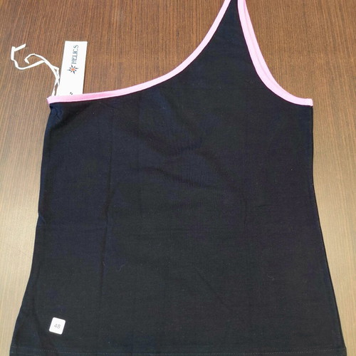 Helios women's cotton blouse size S new, black and pink
