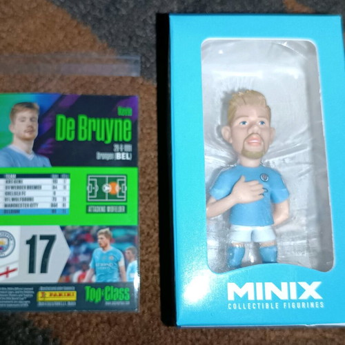 Manchester City Kevin De Bruyne card and figures like new