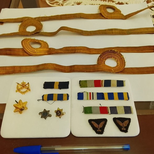 Military insignia collection used, Greek Army and Royal Gendarmerie
