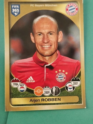 PANINI FIFA 365 2017 φιγούρινα Ν.304 Arjen Robben καινούργιο