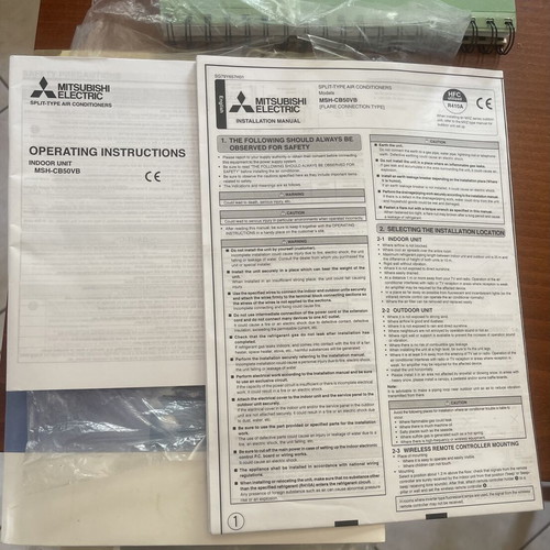 Mitsubishi 18 BTU wall air conditioner used