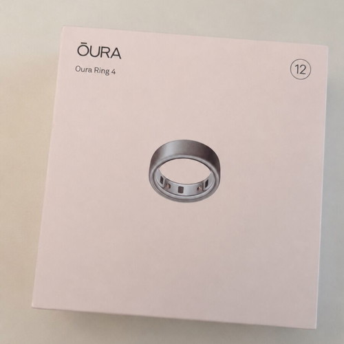 Oura Ring 4 Brushed Silver Size 12 new, sealed