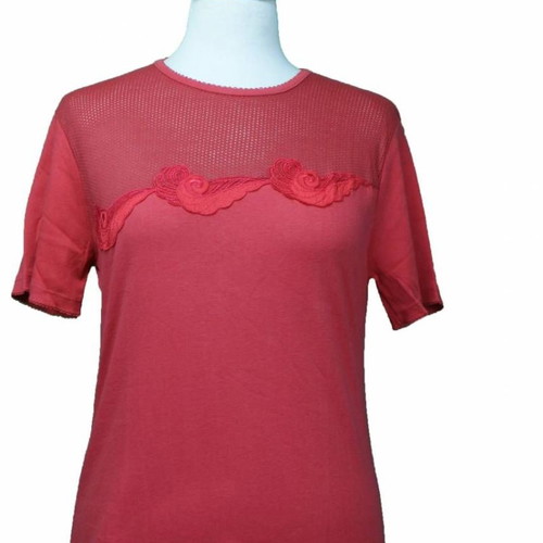 Vintage t-shirt Boutatos new, cotton, size L red