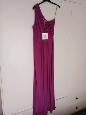 Moutaki φανταστικό ματζέντα μάξι φόρεμα καινούργιο medium large