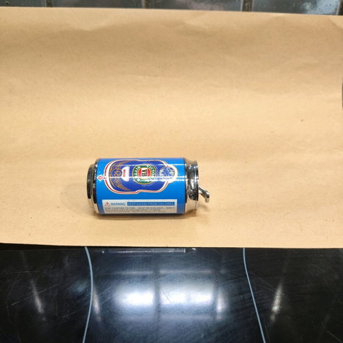 Victoria Bitter beer can lighter used with LED lights