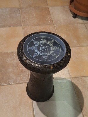 Egyptian darbuka leather hand drum 1990