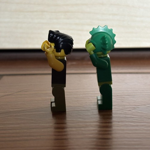 Swamp Creature and Frank Rock Lego figures used from set 9461 Monster Fighters