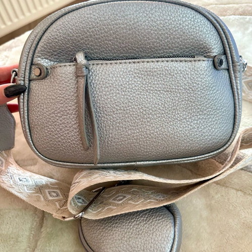 Women's bag set with silver wallet new