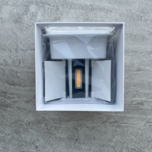 Modern aluminum indoor ceiling light with yellow lighting