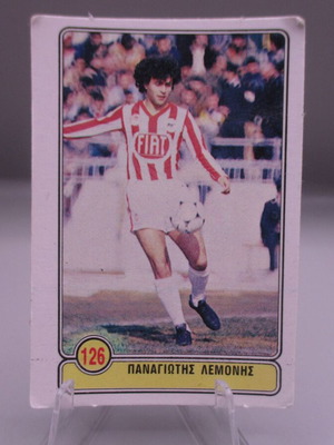 Χαρτάκι ποδοσφαιρο Ντογιάκος Νο.126 Λεμονής Ολυμπιακός μεταχειρισμένο