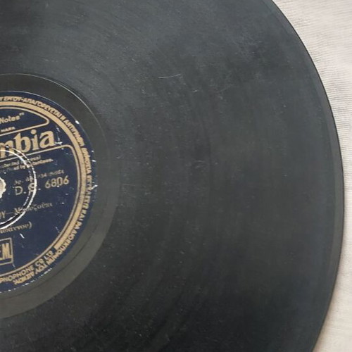 Columbia Magic Notes 78 RPM record used, laiko