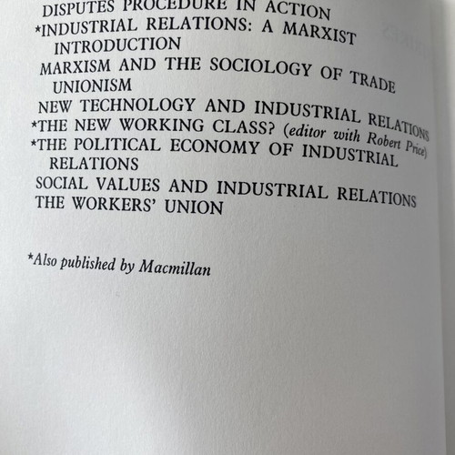 Strikes book by Richard Hyman, Fourth Edition