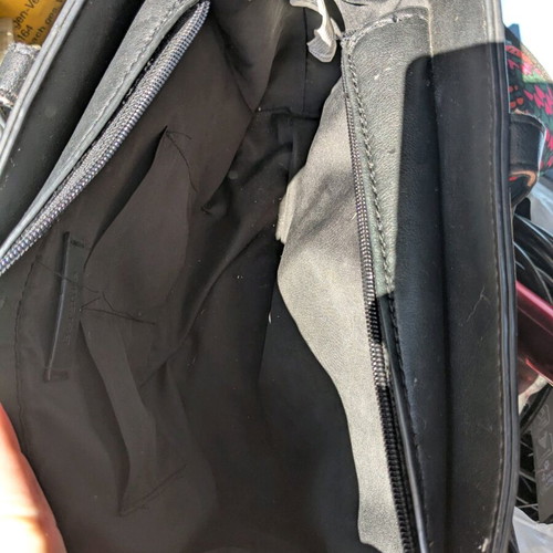 Women's handbag used, black, handles need replacement