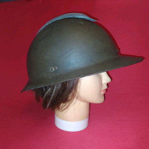 Adrian A PP and Royal Greek Gendarmerie Traffic Helmets used, 2 collectible pieces