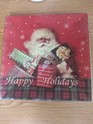 Christmas plate plastic new