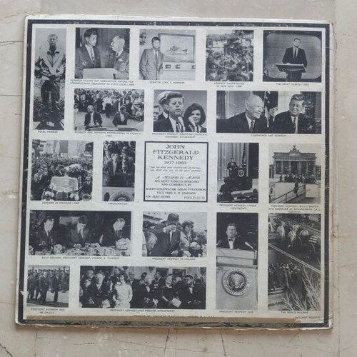 Rare LP record Kennedy speeches used