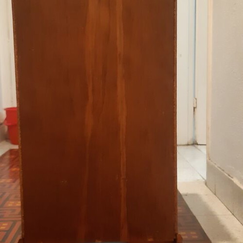 Nightstand wooden used with two drawers and cabinet, set of 3