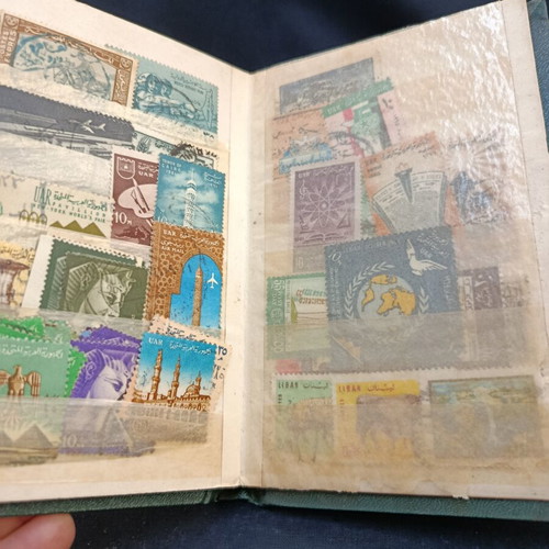 Album Carnet No5 with Used North Africa Stamps