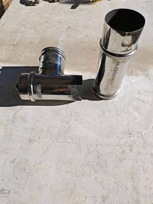 Stove flue used for pellet φ80 Airtube φ80