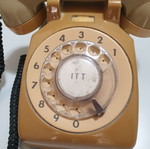 Old telephone used, functional