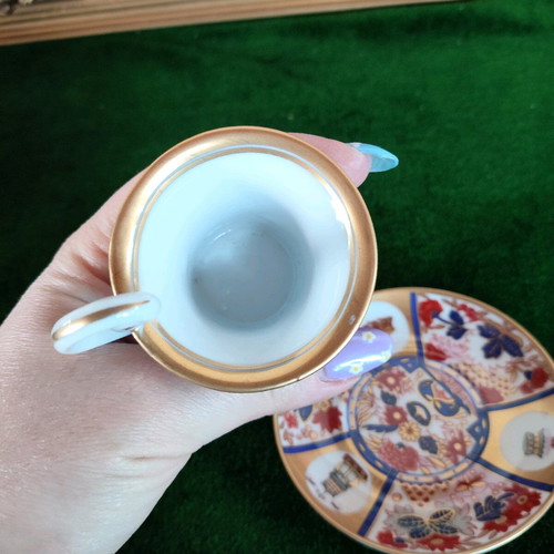 Collectible vintage porcelain espresso cup with saucer The Museum of Porcelain