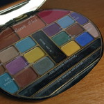 Makeup eyeshadow palette used