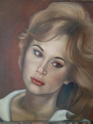 Oil painting on canvas 60 x 60 cm like new