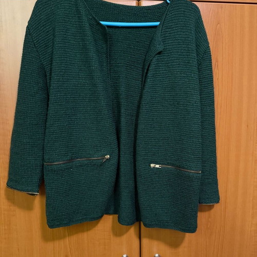 Zara blazer without buttons like new, green size M
