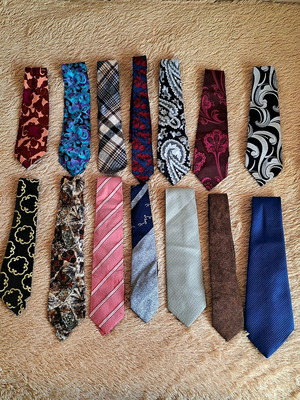 Set of 14 new multicolored ties