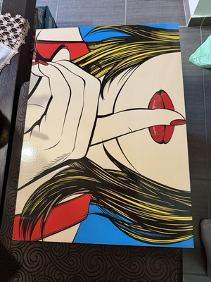 IKEA SOLMYRA poster Pop Art Ssshh της Deborah Azzopardi, 50 x 70 εκ.