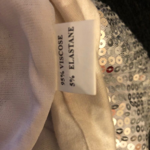 Lame blouse with silver sequins like new, size S