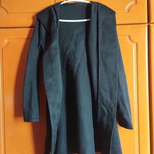 Cardigan used, black and white, size L without zipper or buttons