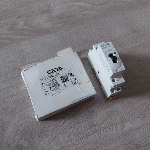 Modular Contactor GEYA GYHC-25M 2NO 25A new for DIN rail